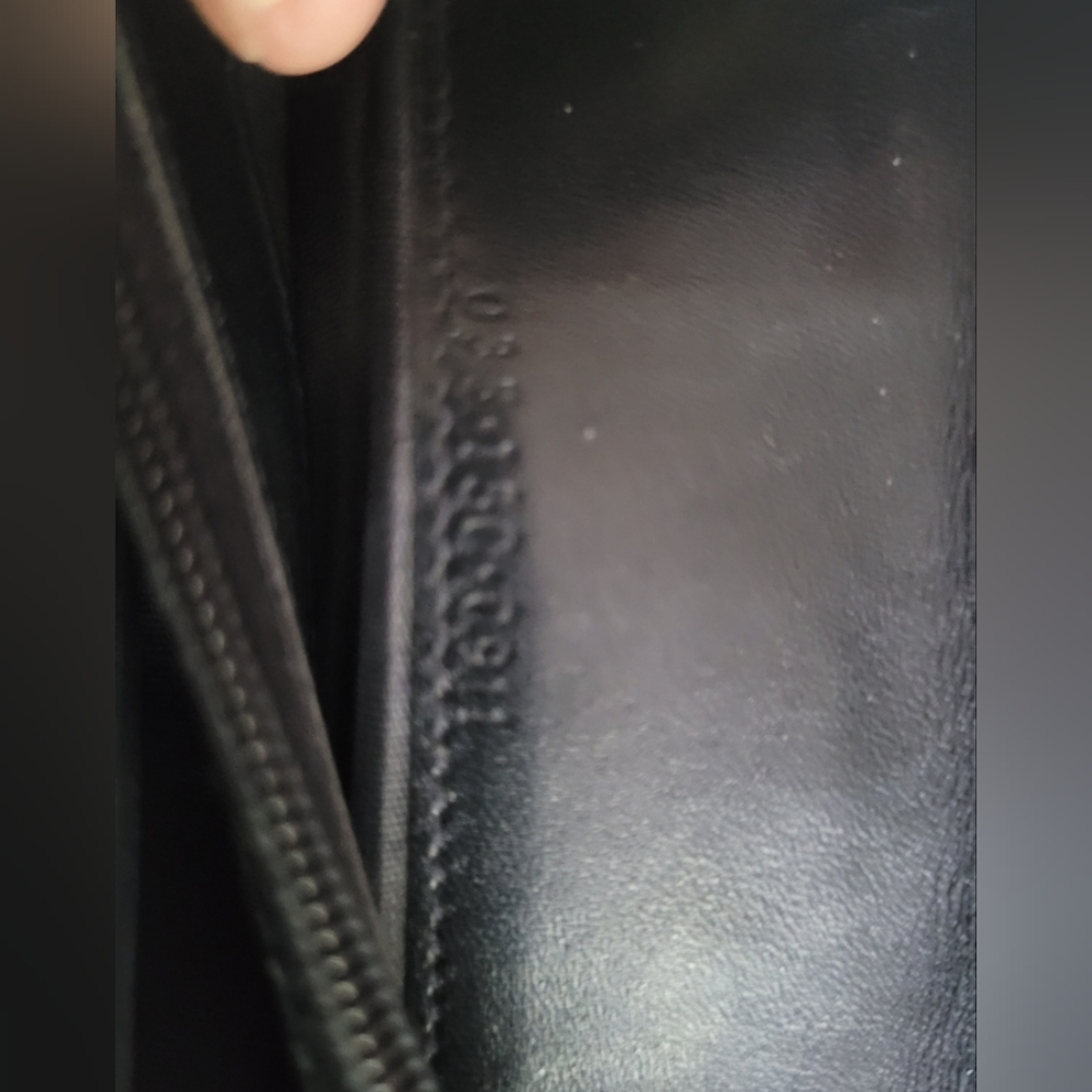Gucci Blue and Black Vintage GG Wallet COA - Picture 4 of 10
